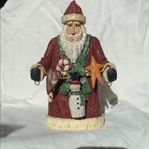 Festive Red Santa Figurine